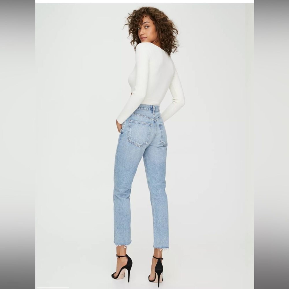 Agolde Riley High Rise Straight Crop Jean - Picture 2 of 14